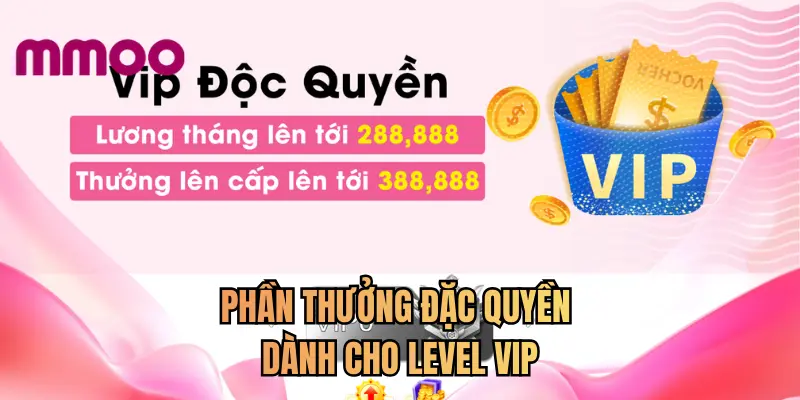 Phần thưởng đặc quyền dành cho level VIP